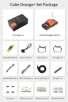 CubePilot Pixhawk The Cube Orange+ (IMU V8) Standard Set Otopilot Sistemi (ADS-B Carrier Board) - (Distribütör Garantili) - Thumbnail