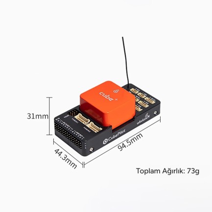 CubePilot The Cube Orange+ Standard Set Otopilot Sistemi Uçuş Kontrol Kartı UAV Drone Autopilot Flight Controller (ADS-B Carrier Board) - Distribütör Garantili (ÖN SİPARİŞ TAHMİNİ TESLİMAT 30 AĞUSTOS) - Thumbnail