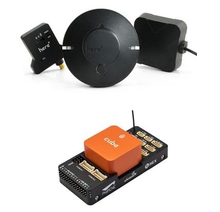 Pixhawk - Pixhawk The Cube Orange Standard Set (ADS-B Carrier Board) + Here+ V2 RTK GNSS Combo