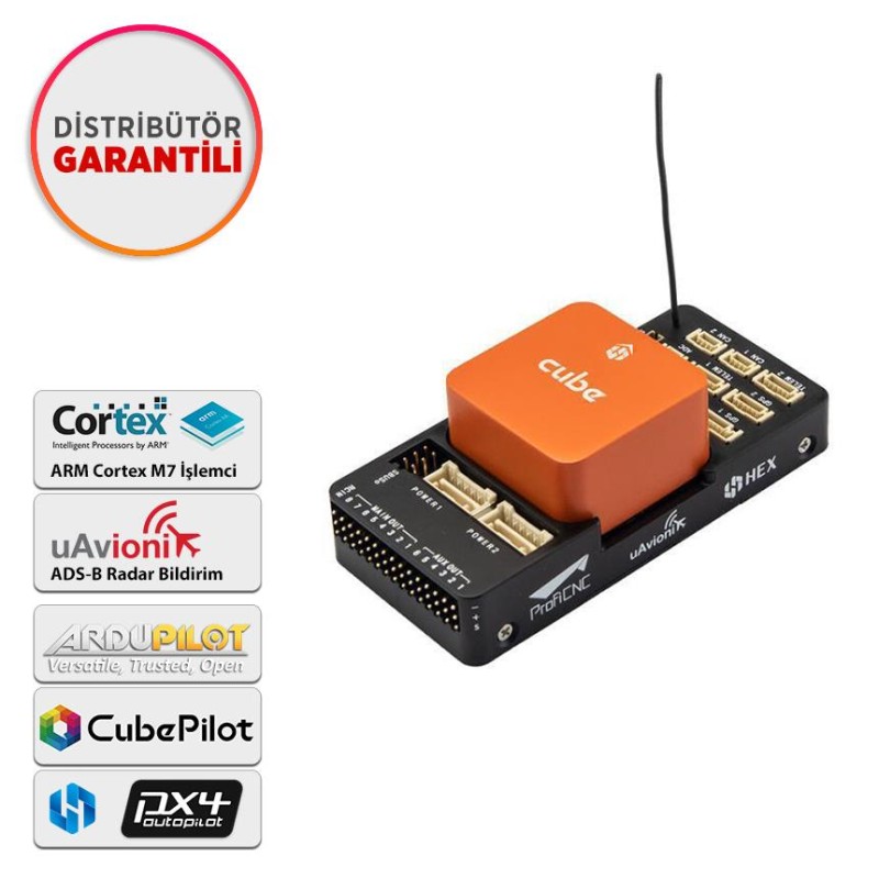 CubePilot Pixhawk The Cube Orange Standard Set Otopilot Sistemi Uçuş Kontrol Kartı Flight Controller (ADS-B Carrier Board)
