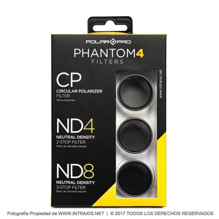 PolarPro DJI Phantom 4 Standard Drone Kamera Filtresi Filter 3-Pack - Thumbnail