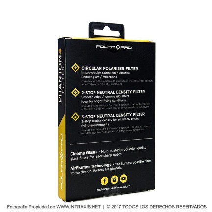 PolarPro DJI Phantom 4 Standard Drone Kamera Filtresi Filter 3-Pack - Thumbnail