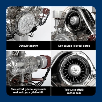 Porsche Carrera Yarış Motoru Model Kiti - Thumbnail