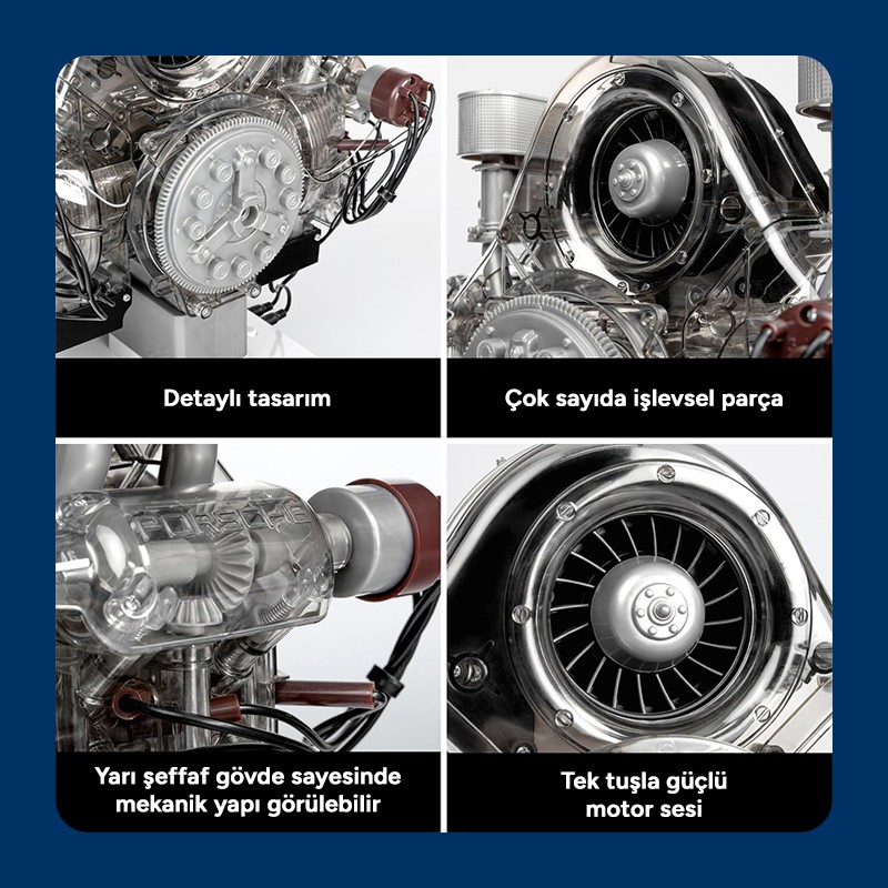 Porsche Carrera Yarış Motoru Model Kiti