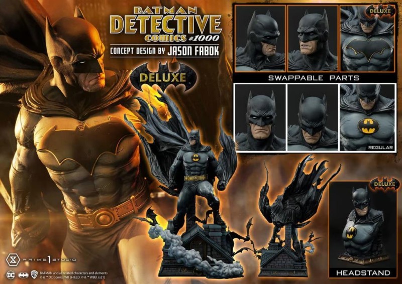 Prime 1 Studio Batman Detective Comics #1000 (Deluxe Version) 1:3 Statue - Concept Design by Jason Fabok - 908051 (Ön Sipariş)