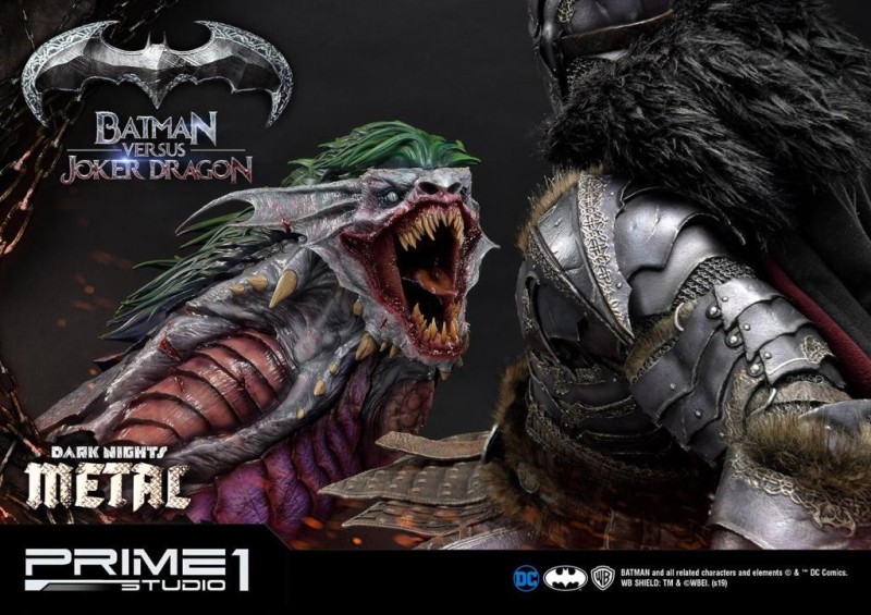 Prime 1 Studio Batman VS Joker Dragon (Deluxe Version) Statue (Dark Nights Metal) - 906913 - DC Comics / Prime 1 Studio 1:3 Scale Ultimate Museum Masterline ( Ön Sipariş )