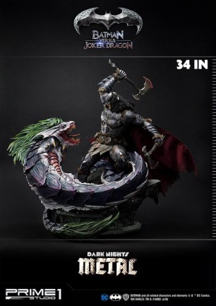 Prime 1 Studio Batman Vs Joker Dragon Statue (Dark Nights Metal) 1:3 Scale Ultimate Museum Masterline 906912 (Ön Sipariş) - Thumbnail