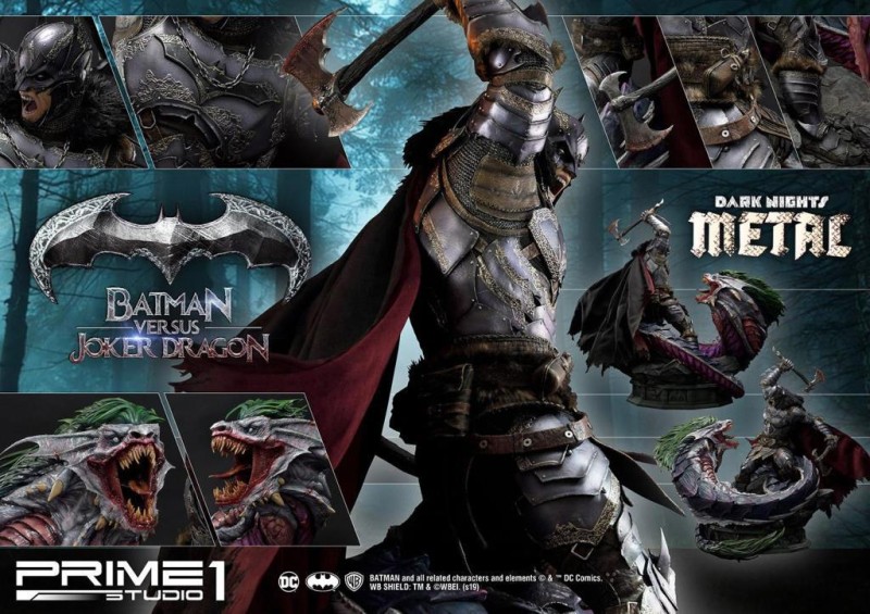 Prime 1 Studio Batman Vs Joker Dragon Statue (Dark Nights Metal) 1:3 Scale Ultimate Museum Masterline 906912 (Ön Sipariş)