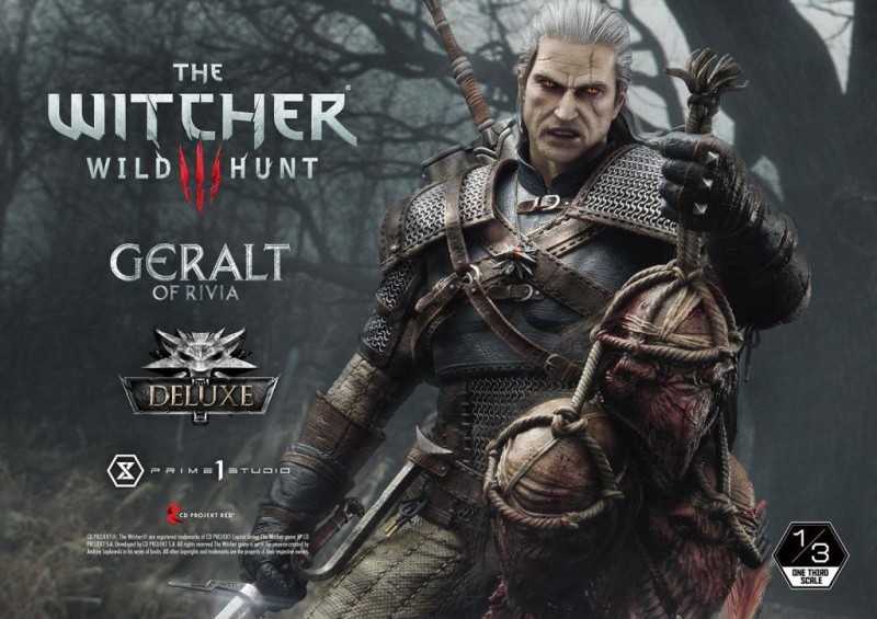 Prime 1 Studio Geralt of Rivia (Deluxe Version) Statue The Witcher III : Wild Hunt