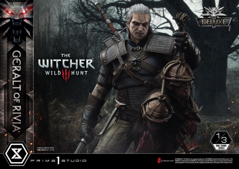 Prime 1 Studio Geralt of Rivia (Deluxe Version) Statue The Witcher III : Wild Hunt