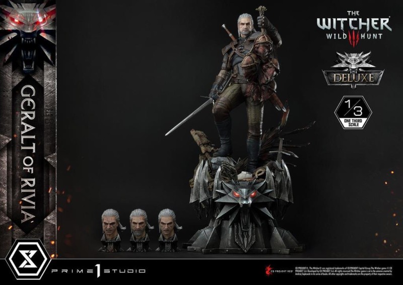 Prime 1 Studio Geralt of Rivia (Deluxe Version) Statue The Witcher III : Wild Hunt