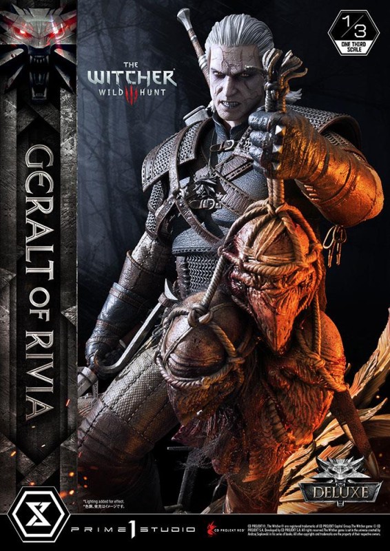 Prime 1 Studio Geralt of Rivia (Deluxe Version) Statue The Witcher III : Wild Hunt