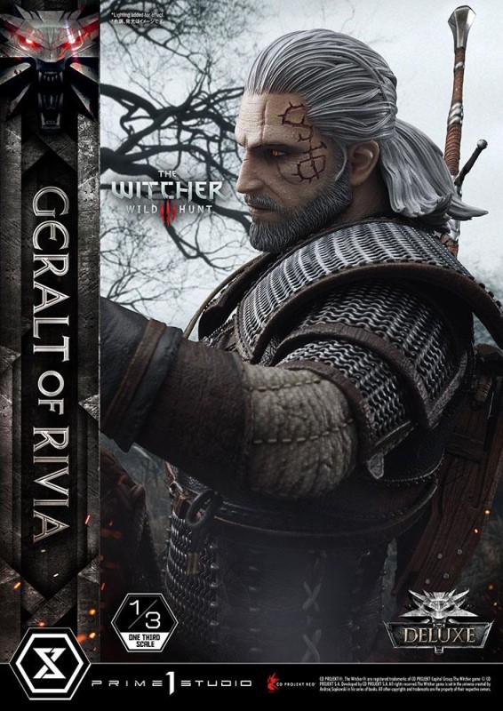 Prime 1 Studio Geralt of Rivia (Deluxe Version) Statue The Witcher III : Wild Hunt