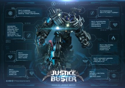 Prime 1 Studio Justice Buster (Ultimate Version) Statue - 907764 - DC Comics / Design by Josh Nizzi (Ön Sipariş) - Thumbnail
