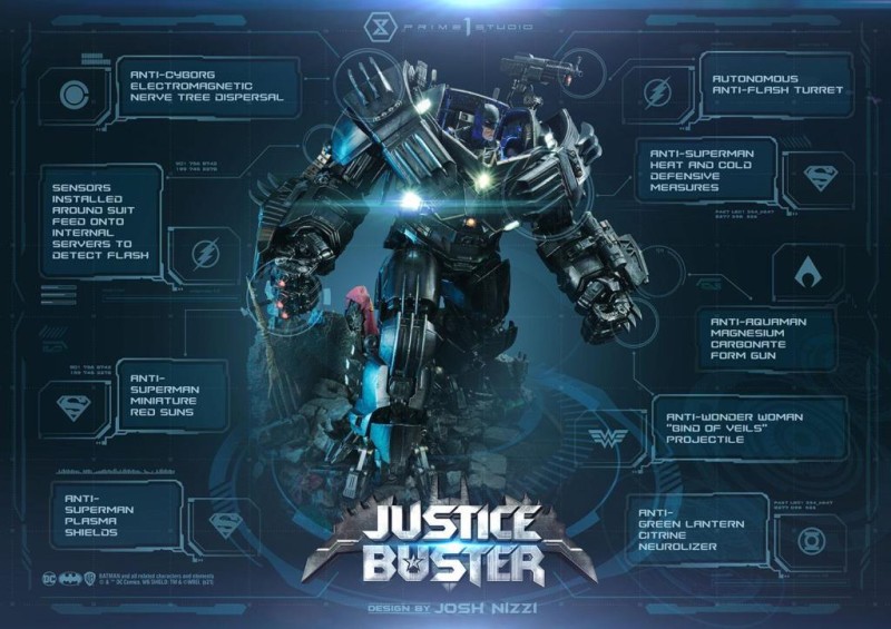 Prime 1 Studio Justice Buster (Ultimate Version) Statue - 907764 - DC Comics / Design by Josh Nizzi (Ön Sipariş)