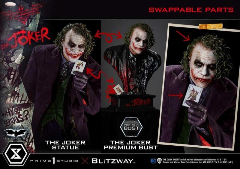 Prime 1 Studio The Joker 1:3 Premium Bust Heath Ledger Joker 909121