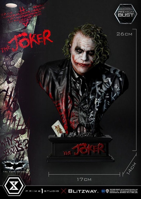 Prime 1 Studio The Joker 1:3 Premium Bust Heath Ledger Joker 909121