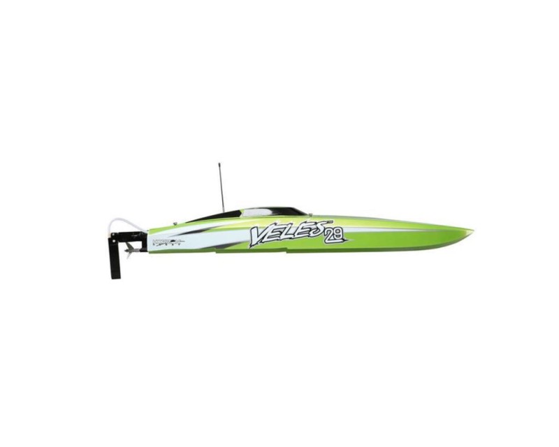 ProBoat Veles 29 Inch Brushless Catamaran Tekne RTR Kullanıma Hazır Uzaktan Kumandalı Model Tekne Yeşil