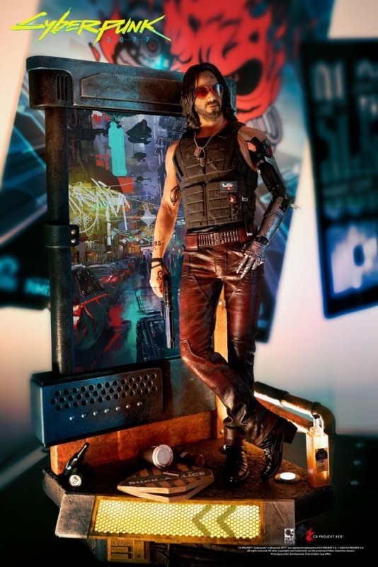 PureArts Johnny Silverhand Statue 1/4 - Cyberpunk 2077 - Keanu Reeves