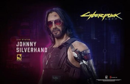 PureArts Johnny Silverhand Statue 1/4 - Cyberpunk 2077 - Keanu Reeves - Thumbnail