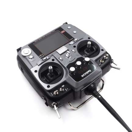Radiolink AT10II 2.4Ghz 12 Kanal DSSS/FHSS Radio Kontrol Uzaktan Kumanda +R12DS Alıcı+PRM-01 Telemetri Sensörü S-BUS+PPM+PWM Gri (4KM Kontrol Mesafesi) - Thumbnail