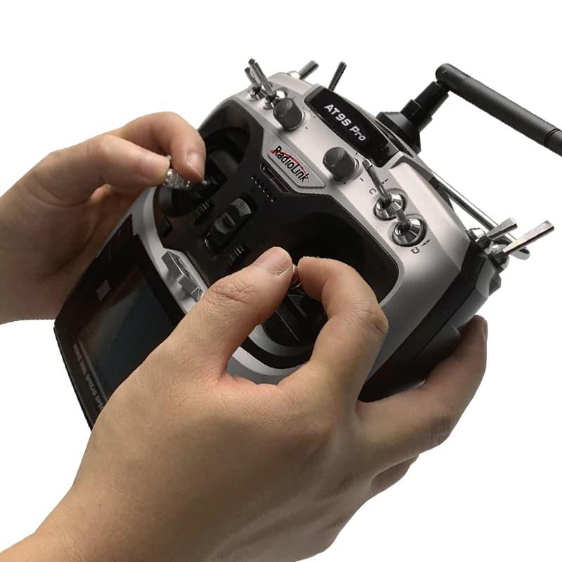 Radiolink AT9S Pro 2.4Ghz 10/12 Kanal DSSS/FHSS Radio Kontrol Uzaktan Kumanda +R9DS Alıcı S-BUS+PPM+PWM w/TBS Crossfire Gümüş (3.4KM Kontrol Mesafesi)