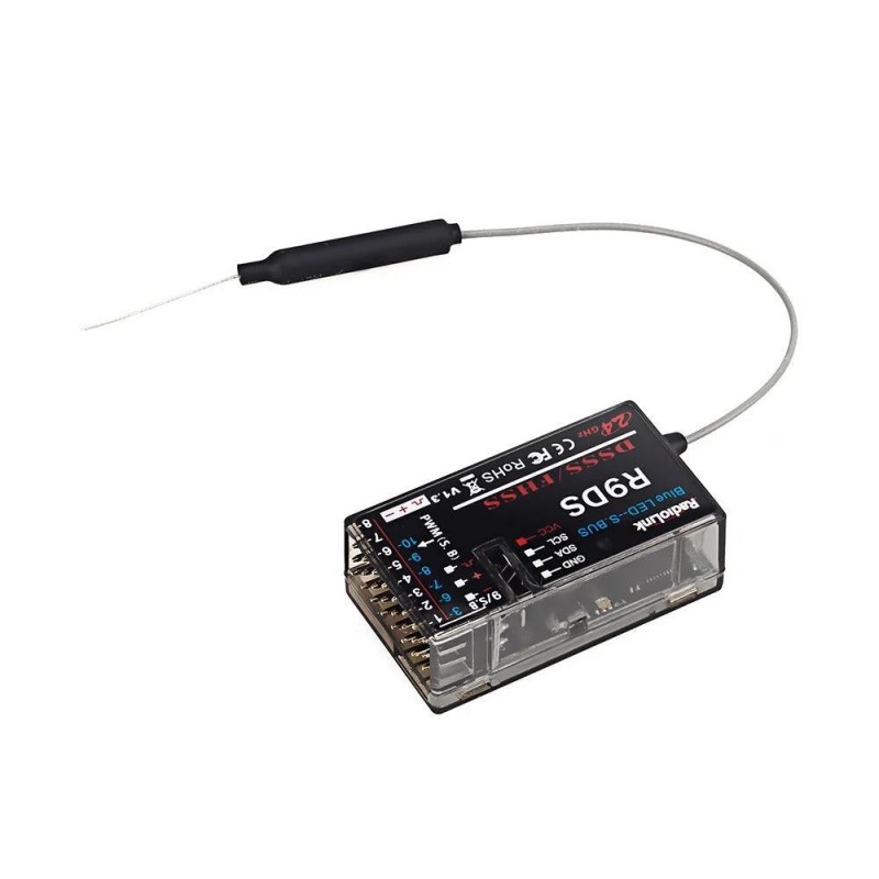 Radiolink AT9S Pro 2.4Ghz 10/12 Kanal DSSS/FHSS Radio Kontrol Uzaktan Kumanda +R9DS Alıcı S-BUS+PPM+PWM w/TBS Crossfire Altın (3.4KM Kontrol Mesafesi)