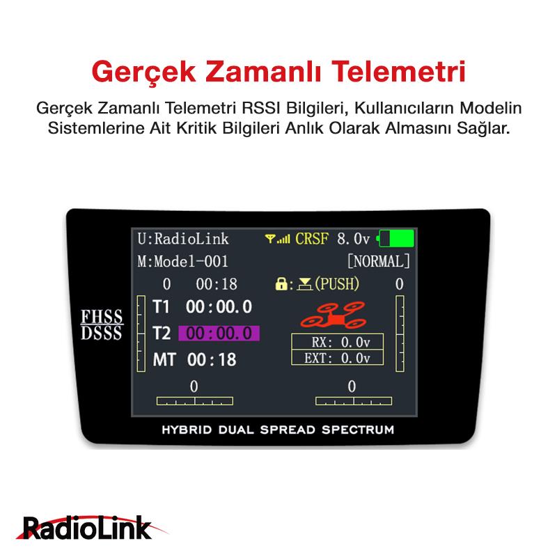 Radiolink R6DSM Mini 10 Kanal Uzaktan Kumanda Alıcısı Receiver w/PPM&S-BUS (AT9&AT9S&AT10&AT10II İle Uyumludur)