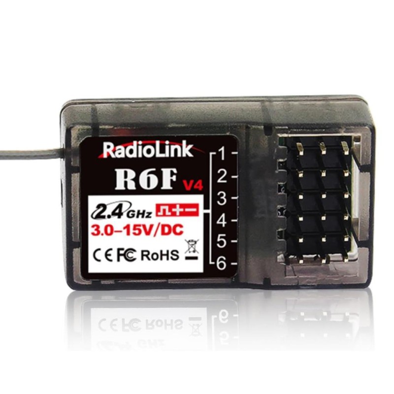 Radiolink R6F 6 Kanal Uzaktan Kumanda Alıcısı Receiver (RC6GS,RC4GS,T8FB,T8S İle Uyumludur)