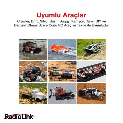 Radiolink R6FG 6 Kanal Uzaktan Kumanda Alıcısı Receiver w/Integrated Gyro (RC6GS/RC4GS/T8FB/T8S İle Uyumludur) - Thumbnail