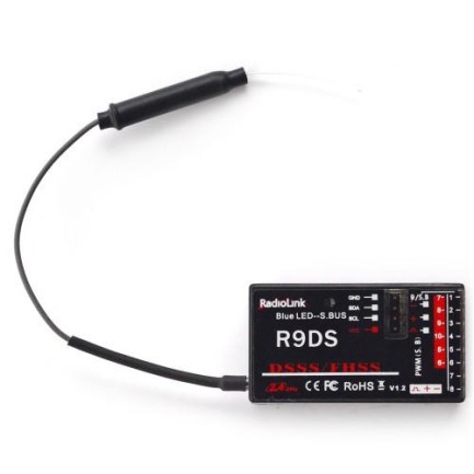 Radiolink R9DS 9 Kanal Uzaktan Kumanda Alıcısı Receiver w/S-BUS+PWM (AT9&AT9S&AT9S Pro&AT10&AT10II İle Uyumludur) - Thumbnail