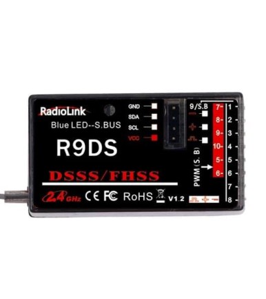 Radiolink - Radiolink R9DS 9 Kanal Uzaktan Kumanda Alıcısı Receiver w/S-BUS+PWM (AT9&AT9S&AT9S Pro&AT10&AT10II İle Uyumludur)