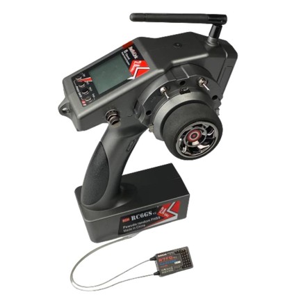 Radiolink RC6GS V3 2.4Ghz 7 Kanal Uzaktan Kumanda Radio Kontrol +R7FG Gyro Alıcı (600 Metre Kontrol Mesafesi) - Thumbnail