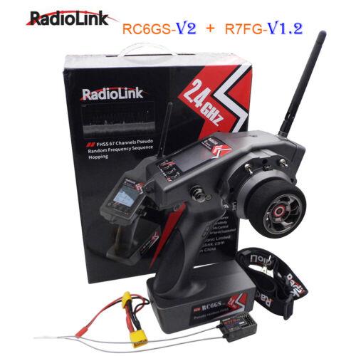 Radiolink RC6GS V3 2.4Ghz 7 Kanal Uzaktan Kumanda Radio Kontrol +R7FG Gyro Alıcı (600 Metre Kontrol Mesafesi)
