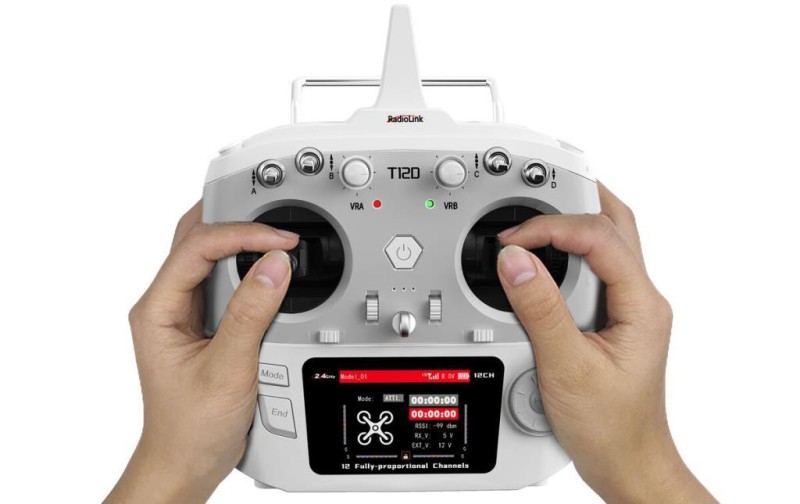 Radiolink T12D 2.4Ghz 12 Kanal Radio Kontrol Uzaktan Kumanda +R12F Alıcı S-BUS+PPM+PWM ELRS,Crossfire Destekli