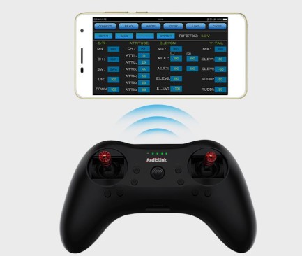 Radiolink T8S BT Bluetooth 2.4Ghz 8 Kanal Radio Kontrol Uzaktan Kumanda +R8EF Alıcı PPM,PWM,S-BUS Destekli (Dahili Batarya+Uygulama Desteği) - Thumbnail