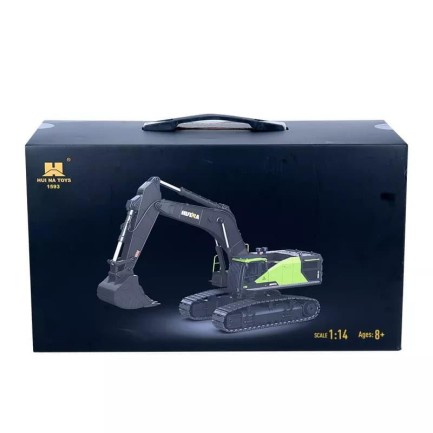 HUINA 1593 1/14 Yüksek Kalite 22 Kanal RC Model Metal Kepçeli Kazıcı Ekskavatör Uzaktan Kumandalı Çok Fonksiyonlu İş Makinesi -2.4G Sesli&Işıklı - Thumbnail