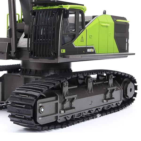HUINA 1593 1/14 Yüksek Kalite 22 Kanal RC Model Metal Kepçeli Kazıcı Ekskavatör Uzaktan Kumandalı Çok Fonksiyonlu İş Makinesi -2.4G Sesli&Işıklı