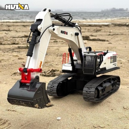 HUINA 1594 1/14 Profesyonel 22 Kanal RC Model 4 Farklı Metal Kepçeli Ekskavatör Kepçe Kazıcı Uzaktan Kumandalı İş Makinesi -2.4G Sesli&Işıklı - Taşıma Çantası Dahil - Thumbnail