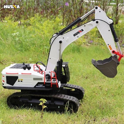 HUINA 1594 1/14 Profesyonel 22 Kanal RC Model 4 Farklı Metal Kepçeli Ekskavatör Kepçe Kazıcı Uzaktan Kumandalı İş Makinesi -2.4G Sesli&Işıklı - Taşıma Çantası Dahil - Thumbnail