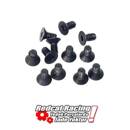 REDCAT RACING - Redcat 07168 Countersunk Mechanical Screw 4x12mm 