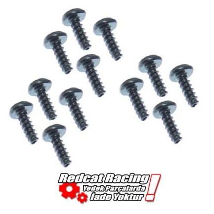 REDCAT RACING - Redcat Racing S004 Round Head Self Tapping Screw 3*18mm 12pcs 