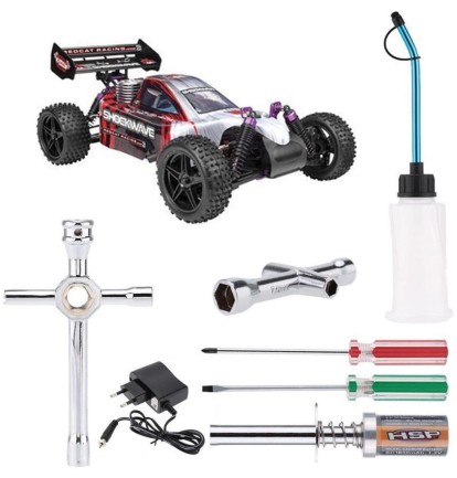 REDCAT RACING - Redcat Shockwave Kırmızı 1/10 RTR + Nitro Starter Set