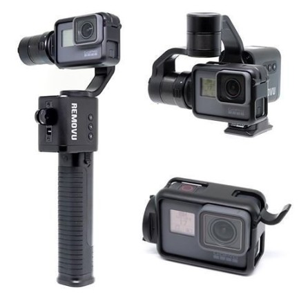 REMOVU S1 - 3 Eksenli Aksiyon Kamera Sarsıntı Önleyici ( GoPro Hero4 / Hero5 / Hero6 / Hero7 ) - Thumbnail