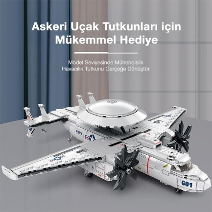 Reobrix Airborne Early Warning American Northrop Grumman E-2 Hawkeye 33029 Brick Yapım Seti - Thumbnail