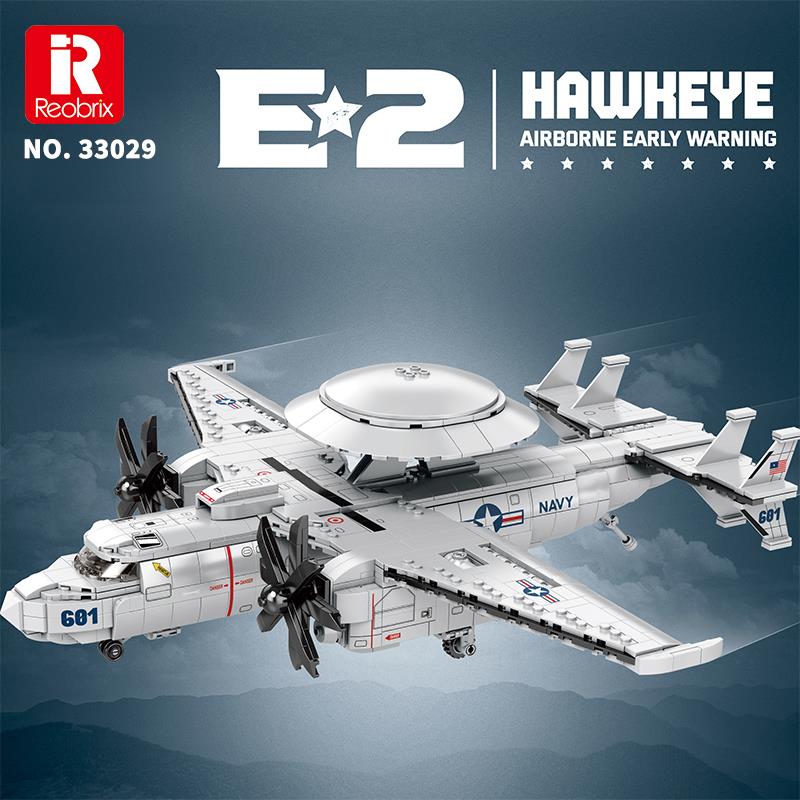 Reobrix Airborne Early Warning American Northrop Grumman E-2 Hawkeye 33029 Brick Yapım Seti