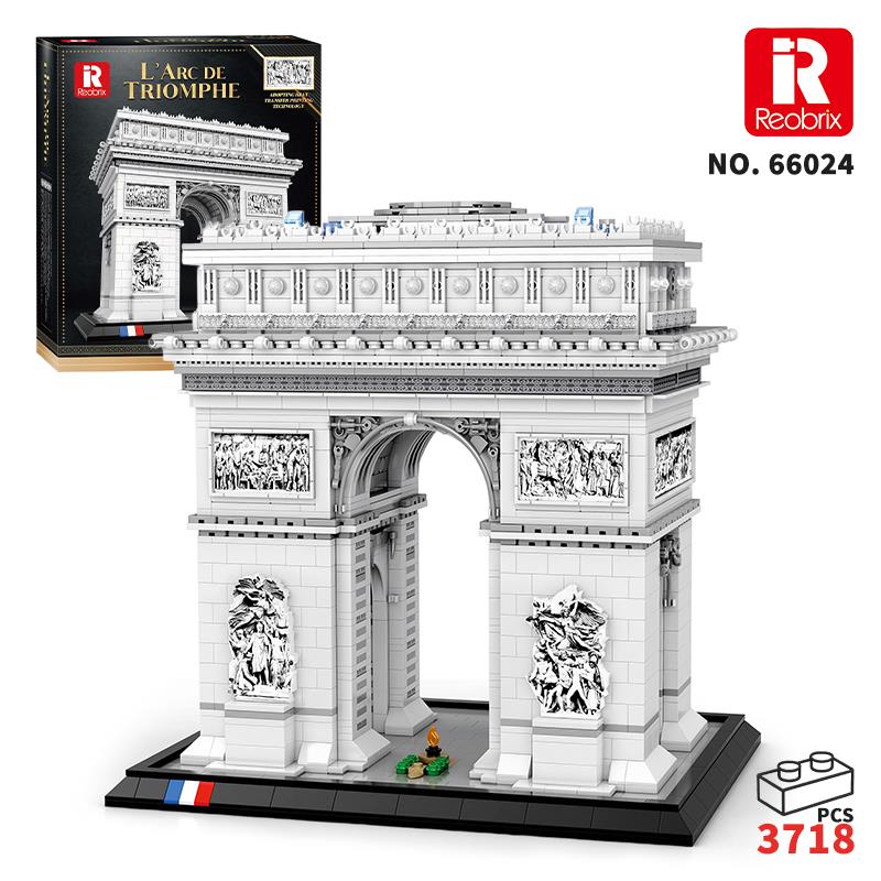 Reobrix 66024 Zafer Takı Yaratıcı Yapı Blok Seti Building Blocks (Arch Of Triumph)- 3718 Parça