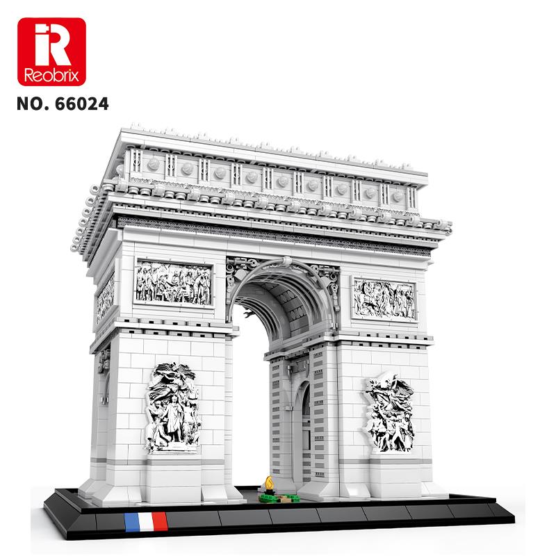 Reobrix 66024 Zafer Takı Yaratıcı Yapı Blok Seti Building Blocks (Arch Of Triumph)- 3718 Parça