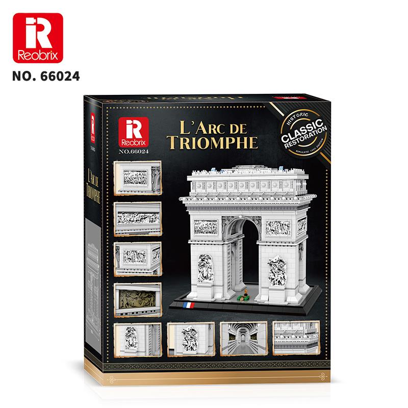 Reobrix 66024 Zafer Takı Yaratıcı Yapı Blok Seti Building Blocks (Arch Of Triumph)- 3718 Parça
