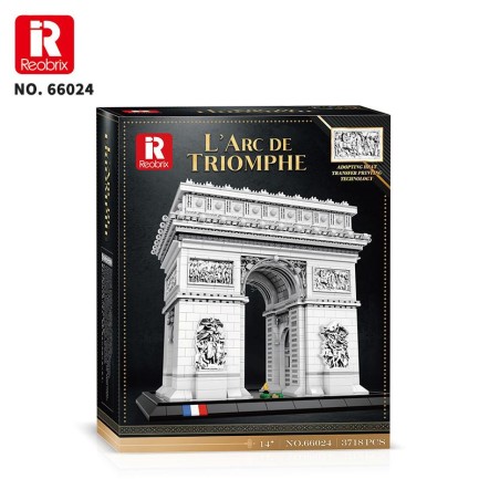 Reobrix 66024 Zafer Takı Yaratıcı Yapı Blok Seti Building Blocks (Arch Of Triumph)- 3718 Parça - Thumbnail